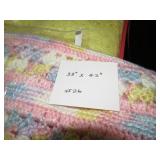 33" X 42" CROCHETED BLANKET