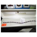 STERLING SILVER BRACELET W/ STONES