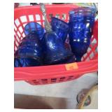 ASSORTED BLUE GLASS