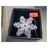 OPELLE BY CORNING SNOW FLAKE ORNAMENT