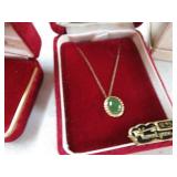 JADE & GOLD FILLED KAREN LYNNE NECKLACE