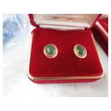 JADE & GOLD FILLED KAREN LYNNE EARRINGS