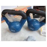 2-- 10 lb KETTLE BELL WEIGHTS