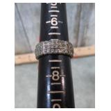 STERLING SILVER RING -- 6.2gms