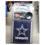4-- NFL FOOTBALL COWBOYS FLASKS