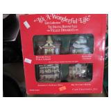 "IT;S A WONDERFUL LIFE"  VILLAGE ORNAMENTS SET
