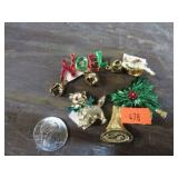 CHRISTMAS ENAMELED PINS