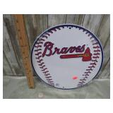 MLB BRAVES METAL SIGN