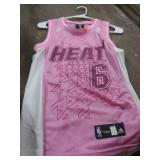 2-- NBA HEAT PINK JERSEYS -- S