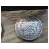 1900 MORGAN SILVER DOLLAR COIN