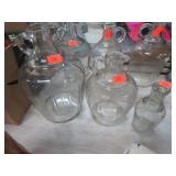 3-- VINTAGE VINEGAR BOTTLES