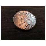 1927 PEACE SILVER DOLLAR COIN