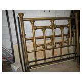 VINTAGE FULL SIZE BRASS & IRON BED FRAME