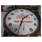 LOCAL NASTALGIA "P" TOWN THRIFT CLOCK