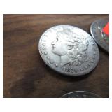 1879 MORGAN SILVER DOLLAR COIN