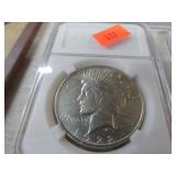 1922 PEACE SILVER DOLLAR COIN