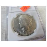 1923 PEACE SILVER DOLLAR COIN
