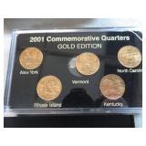 2001 GOLD EDITION STATE QUARTER SET