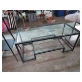 GLASS TOP COFFEE TABLE