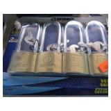 2-- 4pks BRINKS KEYED ALIKE PADLOCKS