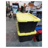 2-- STORAGE TUBS W/ LIDS