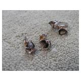 STERLING SILVER RING - 5 & EARRINGS