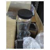 7-- GLASS STORAGE JARS