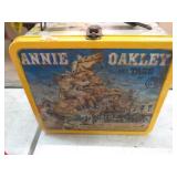 VINTAGE ANNIE OAKLEY LUNCH BOX -- NO THERMOS &