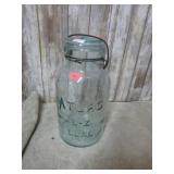 1/2gal BLUE / GREEN ATLAS BAIL TOP CANNING JAR