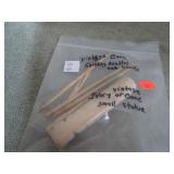 BONE KITTING NEEDLES & STATUE