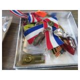 ASSORTED PINS, ETC -- ONE STERLING CHARM