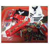 ASSORTED MILITARY INSIGNIAS, PATCHES, MEDALS, ETC
