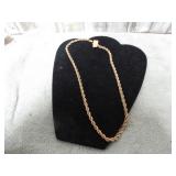 HEAVY BRAIDED ROPE CHAIN NECKLACE