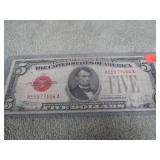 1928-E $5 RED SEAL NOTE