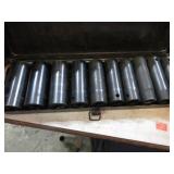 11pc METRIC DEEPWELL IMPACT SOCKETS