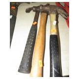 2-- CLAW HAMMERS & SHEETROCK HAMMER