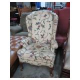 FLORAL WINGBACK CHAIR