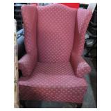 BURGANDY WINGBACK CHAIR