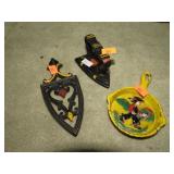 MINI CAST IRON IRON. STAND & SKILLET