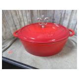 ENAMELED CAST IRON POT