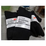 4-- 3pk- CREW SOCKS - 10-13