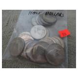 22-- 40% SILVER KENNEDY HALF DOLLAR COINS