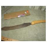 VINTAGE STAG HANDLE CARVING KNIFE