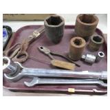 TRAY -- 1" DRIVE SOCKETS & S-K SOCKET WRENCH