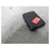 BLACK PAINTED BRASS ZIPPO LIGHTER