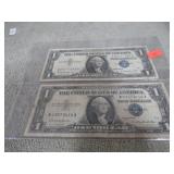 2-- 1957 SILVER CERTIFICATES