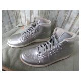 NIKE AIR JORDAN METALIC SILVER SHOES -- SZ 10