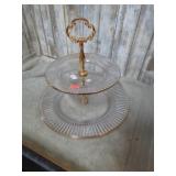 2 TIER SERVING DISH