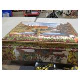 LARGE SCHMIDT BISQUIT TIN