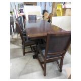 MODERN RUSTIC STYLE TABLE W/ 4 CHAIRS & BENCH
